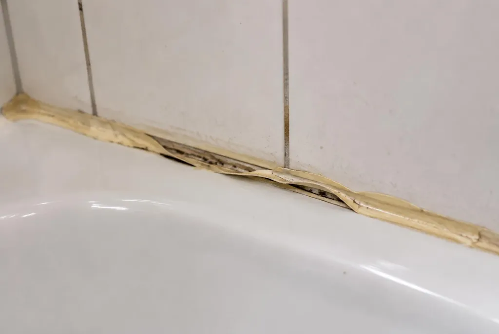 Kitbedrijf Soest – loslatende kit naast het bad